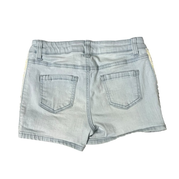 Cat & Jack Denim Shorts with Sequin Trim - Picture 9 of 9
